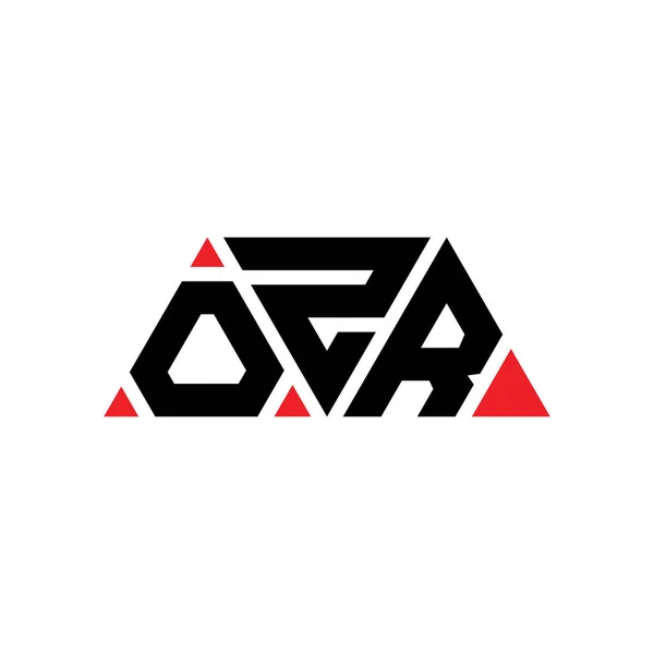 Формат Логотипу Ozr Трикутної Літери Формою Трикутника Монограма Дизайну Логотипу — стоковий вектор