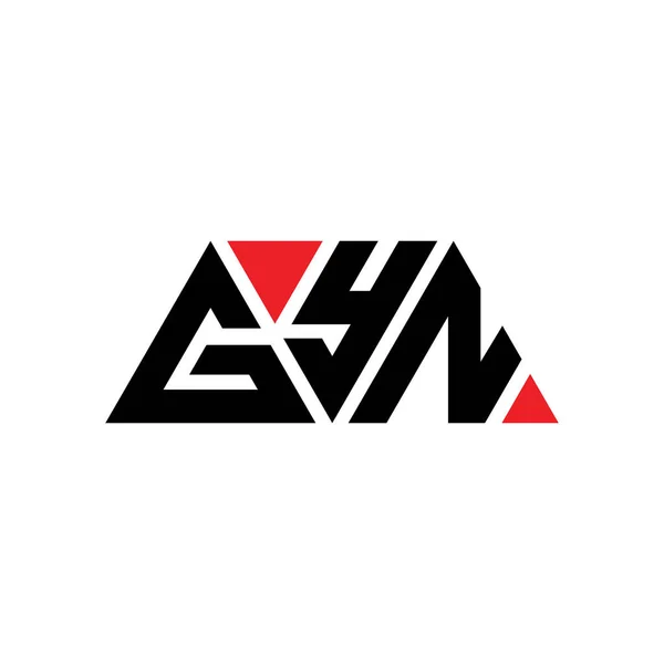 Gyn Triangle Letter Logo Design Triangle Shape Gyn Triangle Logo — Stock Vector