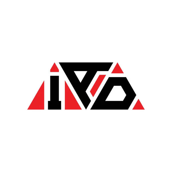 Iad Дизайн Логотипу Літер Формою Трикутника Iad Трикутник Фірмовий Дизайн — стоковий вектор