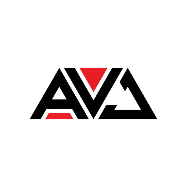 Diseño Del Logotipo Letra Triángulo Avj Con Forma Triángulo Diseño — Archivo Imágenes Vectoriales
