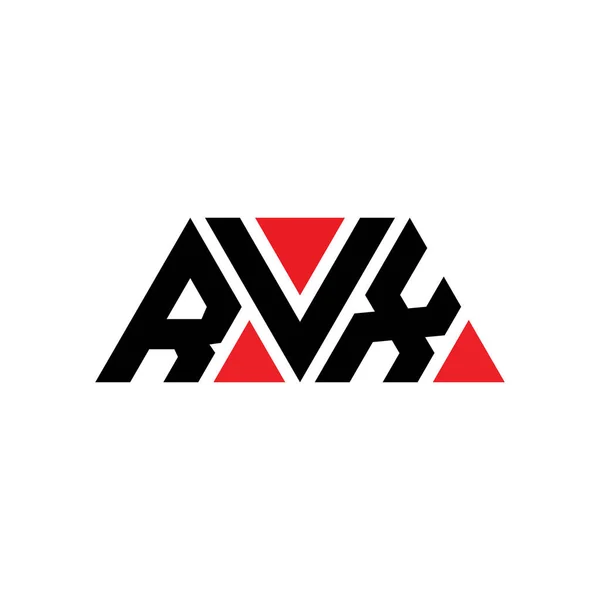 Diseño Del Logotipo Letra Del Triángulo Rvx Con Forma Triángulo — Archivo Imágenes Vectoriales