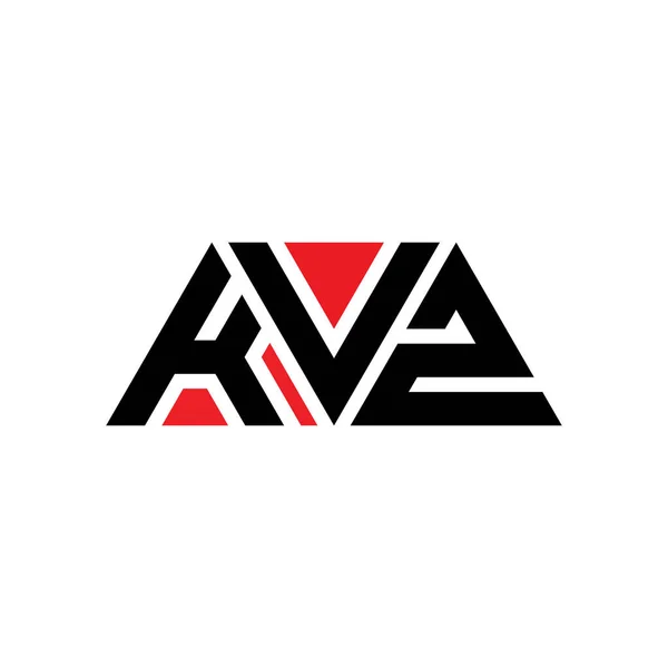 Diseño Del Logotipo Letra Del Triángulo Kvz Con Forma Triángulo — Archivo Imágenes Vectoriales