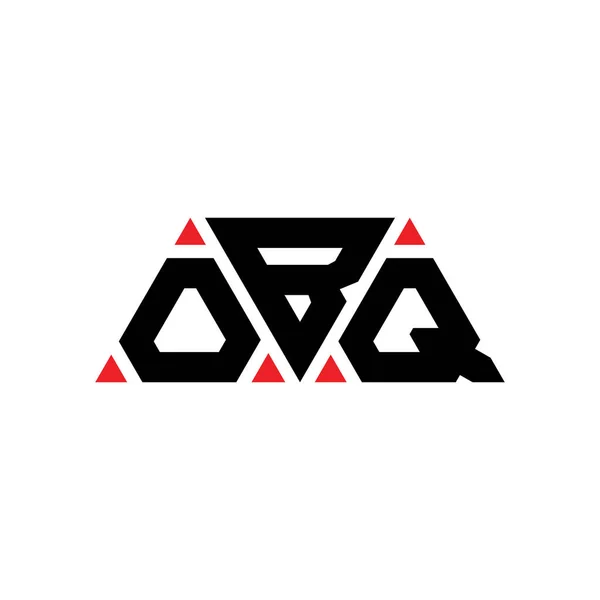 Obq Дизайн Логотипу Літер Трикутника Формою Трикутника Obq Трикутник Монограма — стоковий вектор