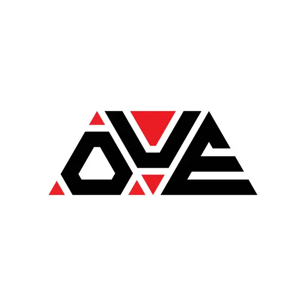 Diseño Del Logotipo Letra Del Triángulo Oue Con Forma Triángulo — Archivo Imágenes Vectoriales
