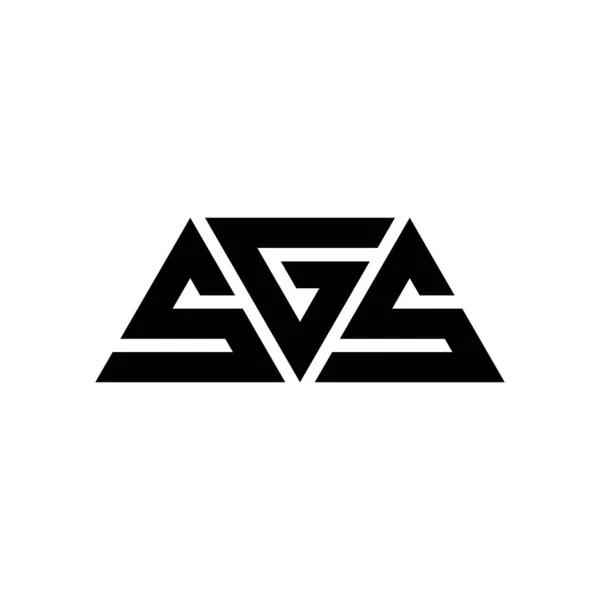 Sgs Driehoekig Logo Met Driehoekige Vorm Sgs Driehoekig Logo Ontwerp — Stockvector