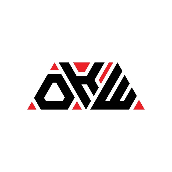 Logo Trójkąta Okw Kształcie Trójkąta Monografia Logo Trójkąta Okw Wzór — Wektor stockowy