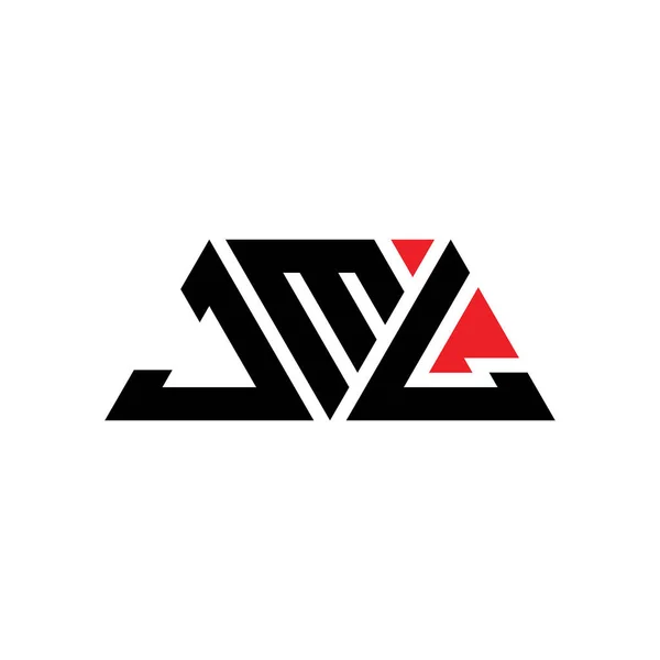 Jml Triangel Bokstav Logotyp Design Med Triangel Form Jml Triangel — Stock vektor