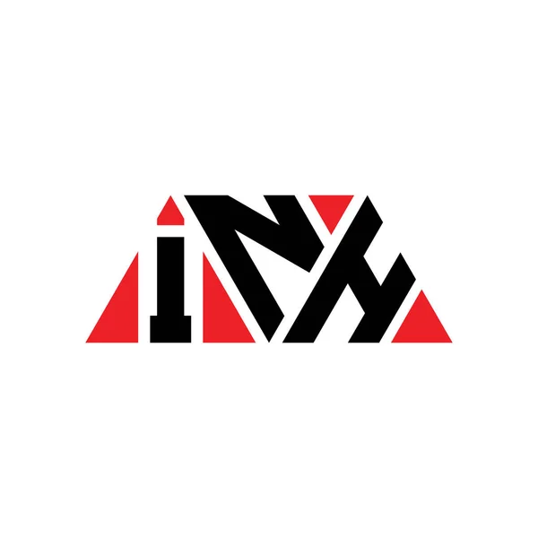 Дизайн Логотипу Літери Inh Формою Трикутника Монограма Дизайну Логотипу Inh — стоковий вектор