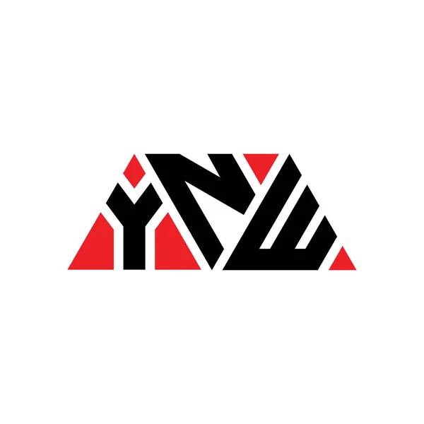 Ynw Desenho Logotipo Letra Triângulo Com Forma Triângulo Monograma Design — Vetor de Stock