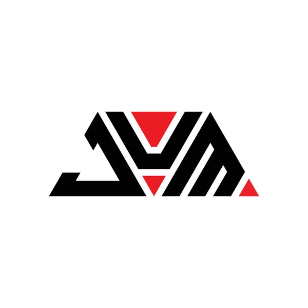 Jum Desenho Logotipo Letra Triângulo Com Forma Triângulo Jum Monograma — Vetor de Stock