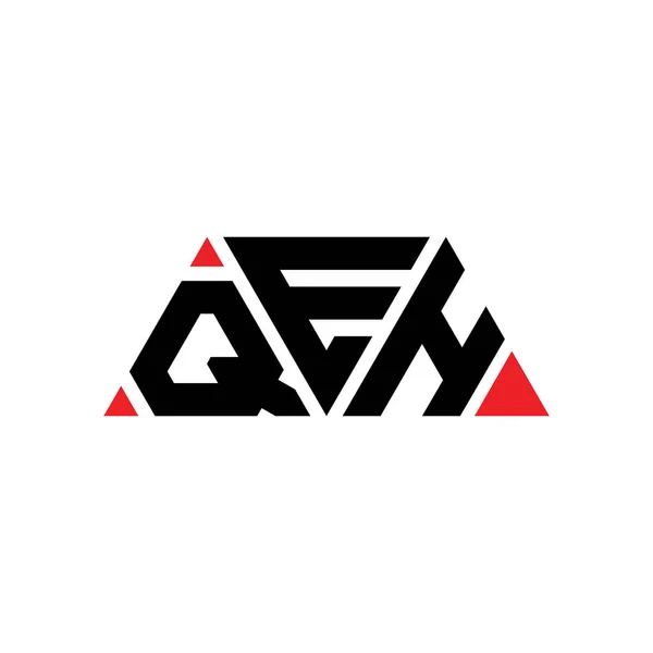 Logo Trójkąta Qeh Kształcie Trójkąta Logo Trójkąta Qeh Projekt Monogram — Wektor stockowy