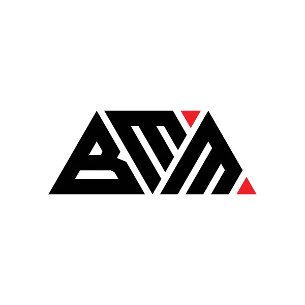 Design Del Logo Lettera Triangolo Bmm Con Forma Triangolo Monogramma — Vettoriale Stock