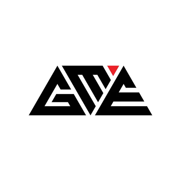Diseño Logotipo Letra Triangular Gme Con Forma Triángulo Monograma Diseño — Archivo Imágenes Vectoriales