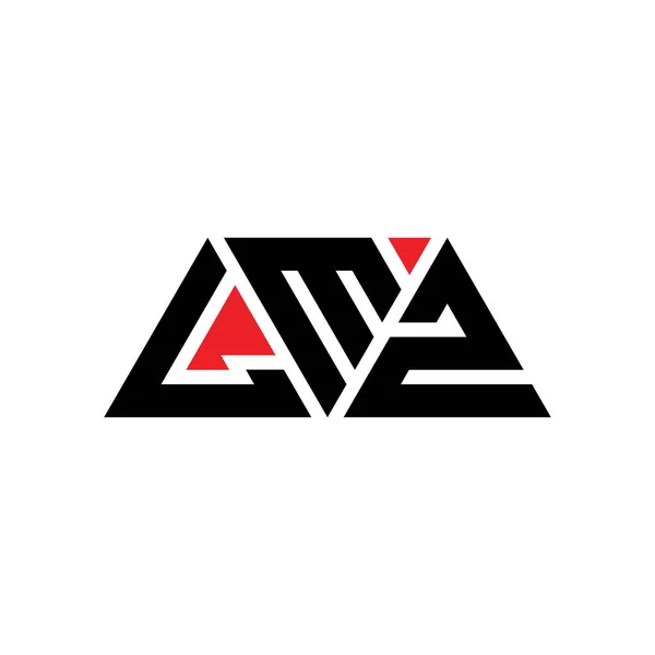 Diseño Del Logotipo Letra Del Triángulo Lmz Con Forma Triángulo — Vector de stock