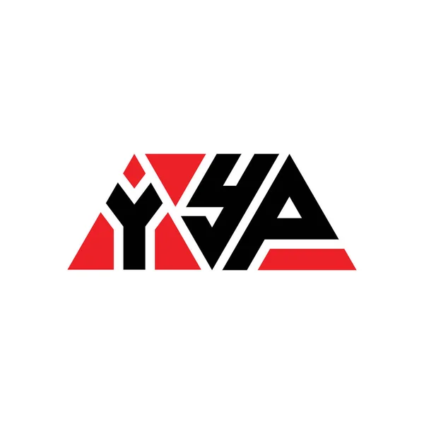 Diseño Del Logotipo Letra Triangular Yyp Con Forma Triángulo Monograma — Vector de stock