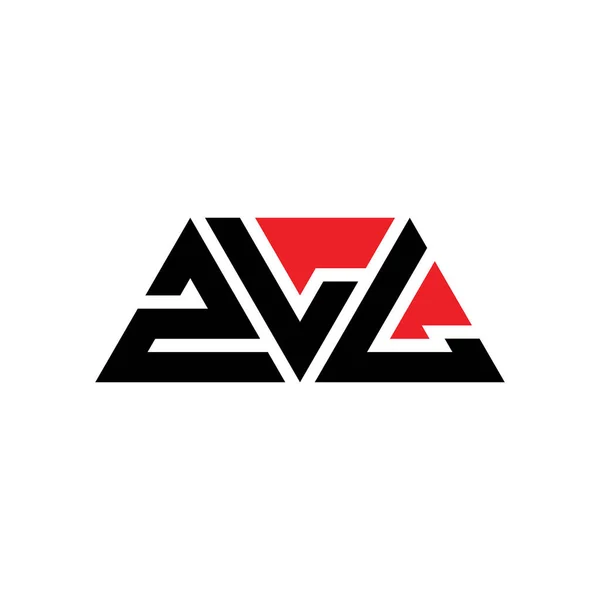 Diseño Logotipo Letra Triángulo Zll Con Forma Triángulo Diseño Del — Archivo Imágenes Vectoriales