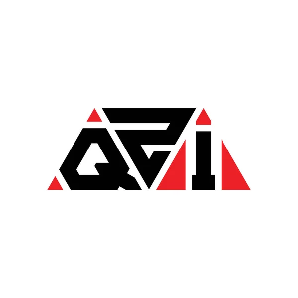 stock vector QZI triangle letter logo design with triangle shape. QZI triangle logo design monogram. QZI triangle vector logo template with red color. QZI triangular logo Simple, Elegant, and Luxurious Logo. QZI