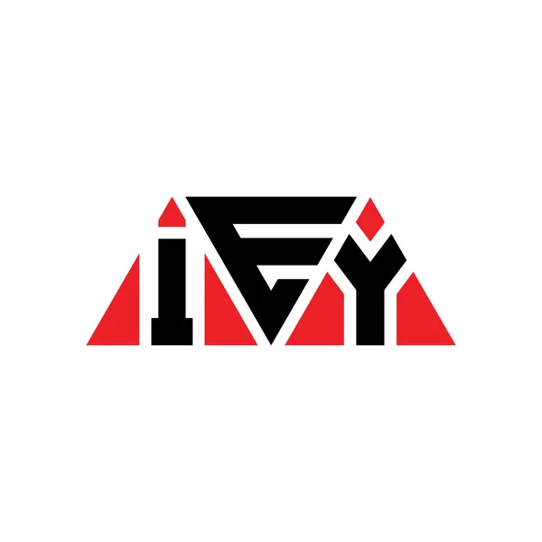 Iey Triangel Bokstav Logotyp Design Med Triangel Form Iey Triangel — Stock vektor