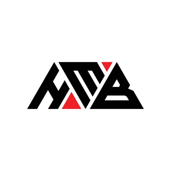 Hmb Triangle Letter Logo Design Triangle Shape Hmb Triangle Logo — Stock Vector
