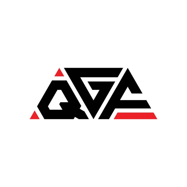 Logo Trójkąta Qgf Kształcie Trójkąta Logo Trójkąta Qgf Projekt Monogram — Wektor stockowy