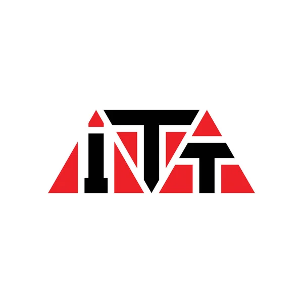 Itt Triangolo Lettera Logo Design Con Forma Triangolo Monogramma Progettazione — Vettoriale Stock
