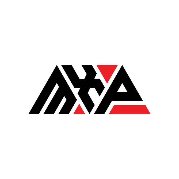 Mxp Triangle Letter Logo Design Triangle Shape Mxp Triangle Logo — Stock Vector