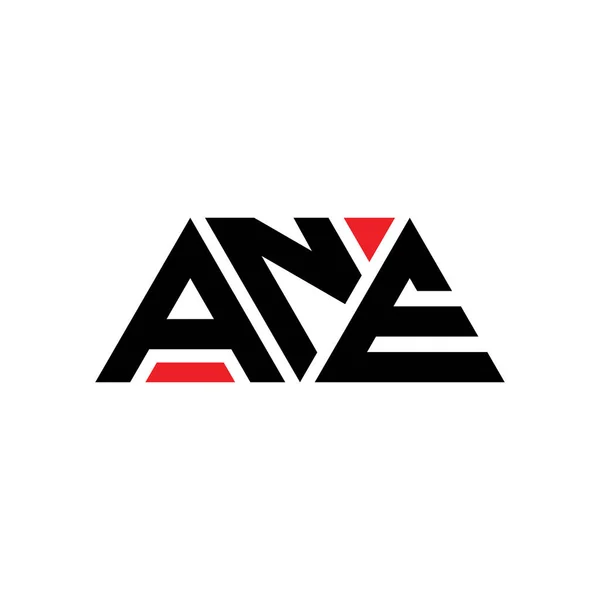 Ane Triangle Letter Logo Design Triangle Shape Ane Triangle Logo — Stock Vector
