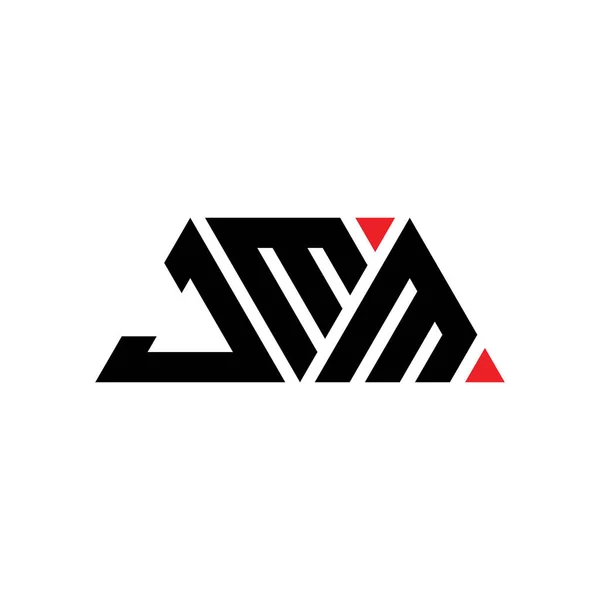 Jmm Triangle Lettre Logo Design Avec Forme Triangle Jmm Triangle — Image vectorielle