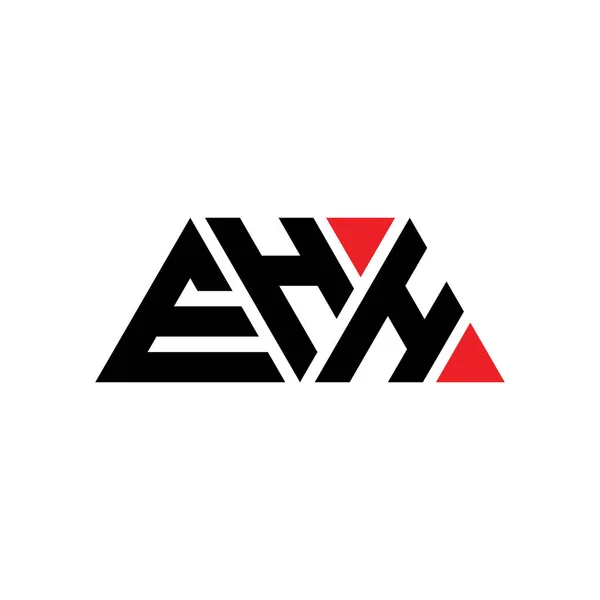 Ehh Triangle Letter Logo Design Triangle Shape Ehh Triangle Logo — Stock Vector