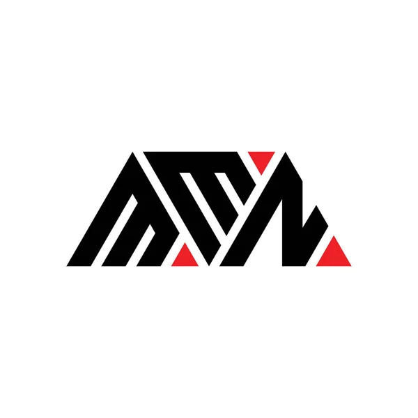 Mmn Triangle Letter Logo Design Triangle Shape Mmn Triangle Logo — Stock Vector