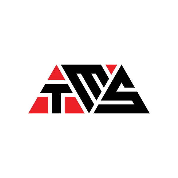 Diseño Del Logotipo Letra Del Triángulo Tms Con Forma Triángulo — Archivo Imágenes Vectoriales