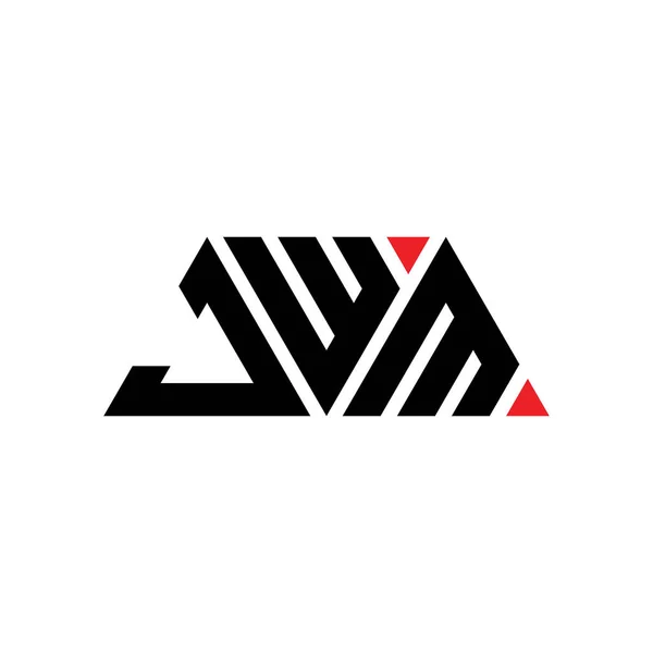 Jwm Triangle Lettre Logo Design Avec Forme Triangle Jwm Triangle — Image vectorielle