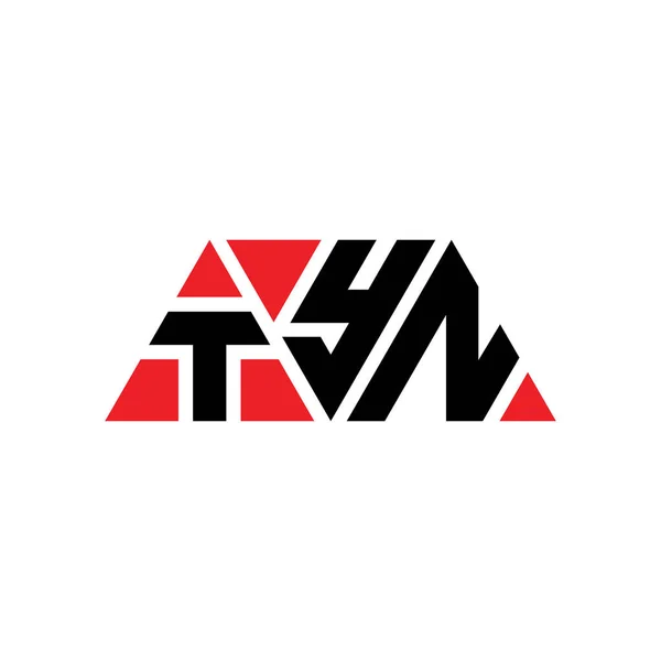 Tin Triangolo Lettera Logo Design Con Forma Triangolo Tipo Triangolo — Vettoriale Stock
