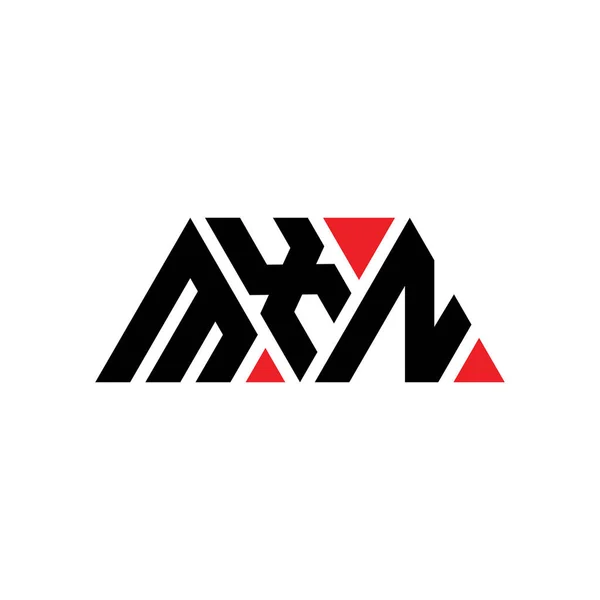 Mxn Triangel Bokstav Logotyp Design Med Triangel Form Mxn Triangel — Stock vektor