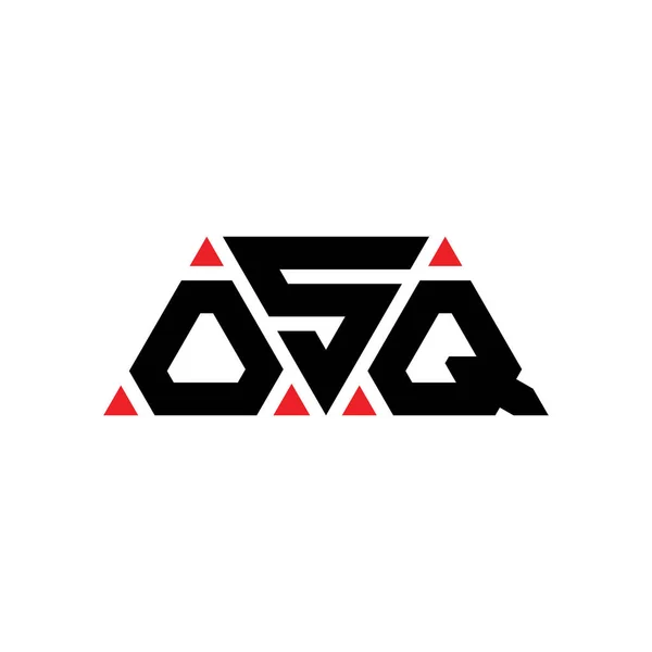 Дизайн Логотипа Треугольника Osq Треугольной Формой Монограмма Дизайна Логотипа Треугольника — стоковый вектор