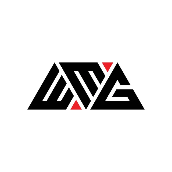 Diseño Del Logotipo Letra Del Triángulo Wmg Con Forma Triángulo — Archivo Imágenes Vectoriales