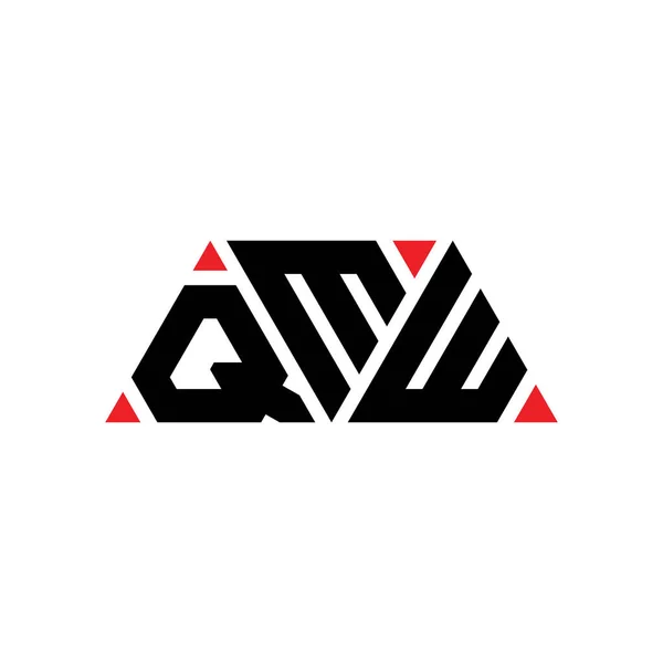 Logo Trójkąta Qmw Kształcie Trójkąta Monografia Logo Trójkąta Qmw Trójkątny — Wektor stockowy