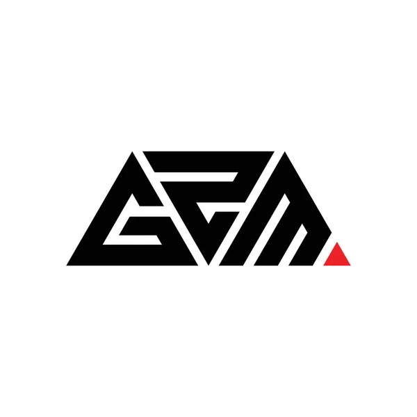 Projeto Logotipo Letra Triângulo Gzm Com Forma Triângulo Monograma Projeto — Vetor de Stock