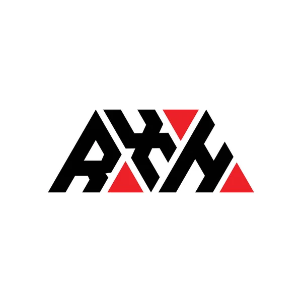 Logo Trójkątne Rxh Kształcie Trójkąta Logo Trójkąta Rxh Projekt Monogram — Wektor stockowy