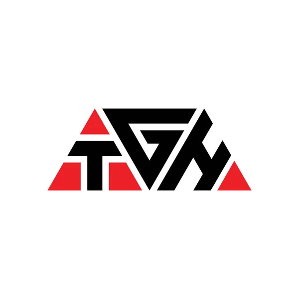 Tgh Triangolo Lettera Logo Design Con Forma Triangolo Tgh Triangolo — Vettoriale Stock