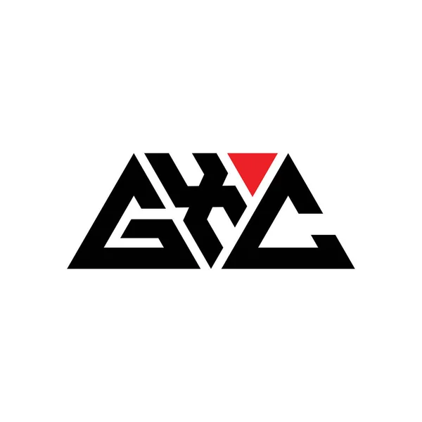 Diseño Logotipo Letra Triángulo Gxc Con Forma Triángulo Monograma Diseño — Archivo Imágenes Vectoriales