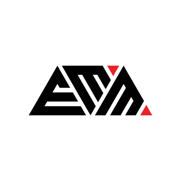 Emm Dreieck Buchstabe Logo Design Mit Dreieck Form Emm Dreieck — Stockvektor