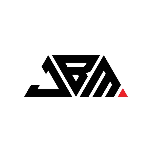 Návrh Trojúhelníkového Písmene Jbm Trojúhelníkovým Tvarem Jbm Trojúhelník Logo Design — Stockový vektor