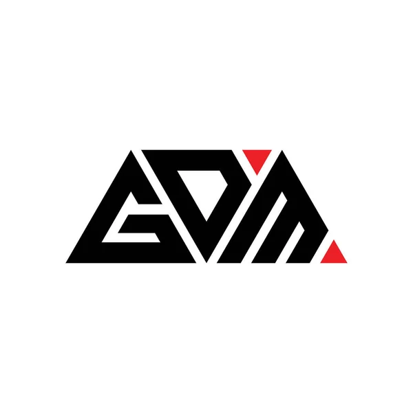 Diseño Logotipo Letra Triángulo Gdm Con Forma Triángulo Monograma Diseño — Archivo Imágenes Vectoriales