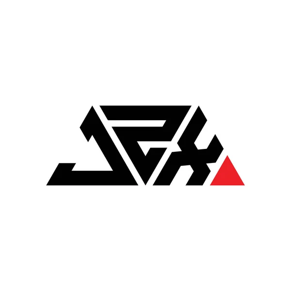 Diseño Del Logotipo Letra Triángulo Jzx Con Forma Triángulo Monograma — Vector de stock