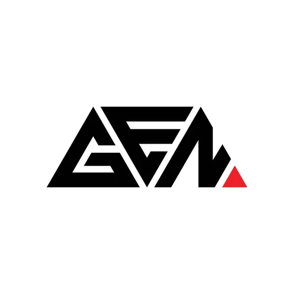Diseño Del Logotipo Letra Del Triángulo Gen Con Forma Triángulo — Archivo Imágenes Vectoriales