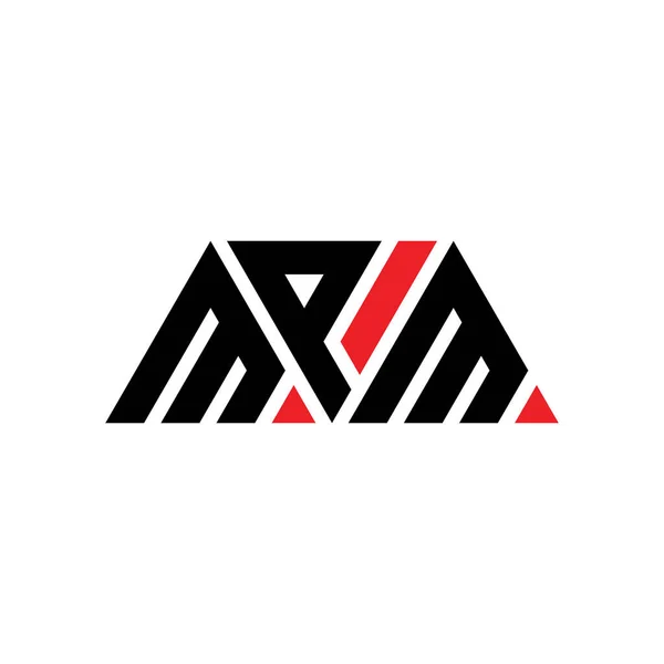 Mpm Triangel Bokstav Logotyp Design Med Triangel Form Mpm Triangel — Stock vektor