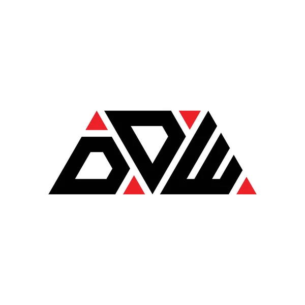 Ddw Háromszög Betűs Logó Design Háromszög Alakú Ddw Háromszög Logó — Stock Vector