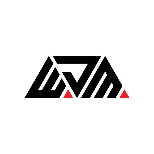 Logo Trójkąta Wjm Kształcie Trójkąta Logo Trójkąta Wjm Projekt Monogram — Wektor stockowy