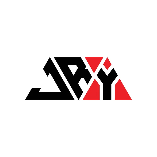 Jry Triangle Lettre Logo Design Avec Forme Triangle Jry Triangle — Image vectorielle